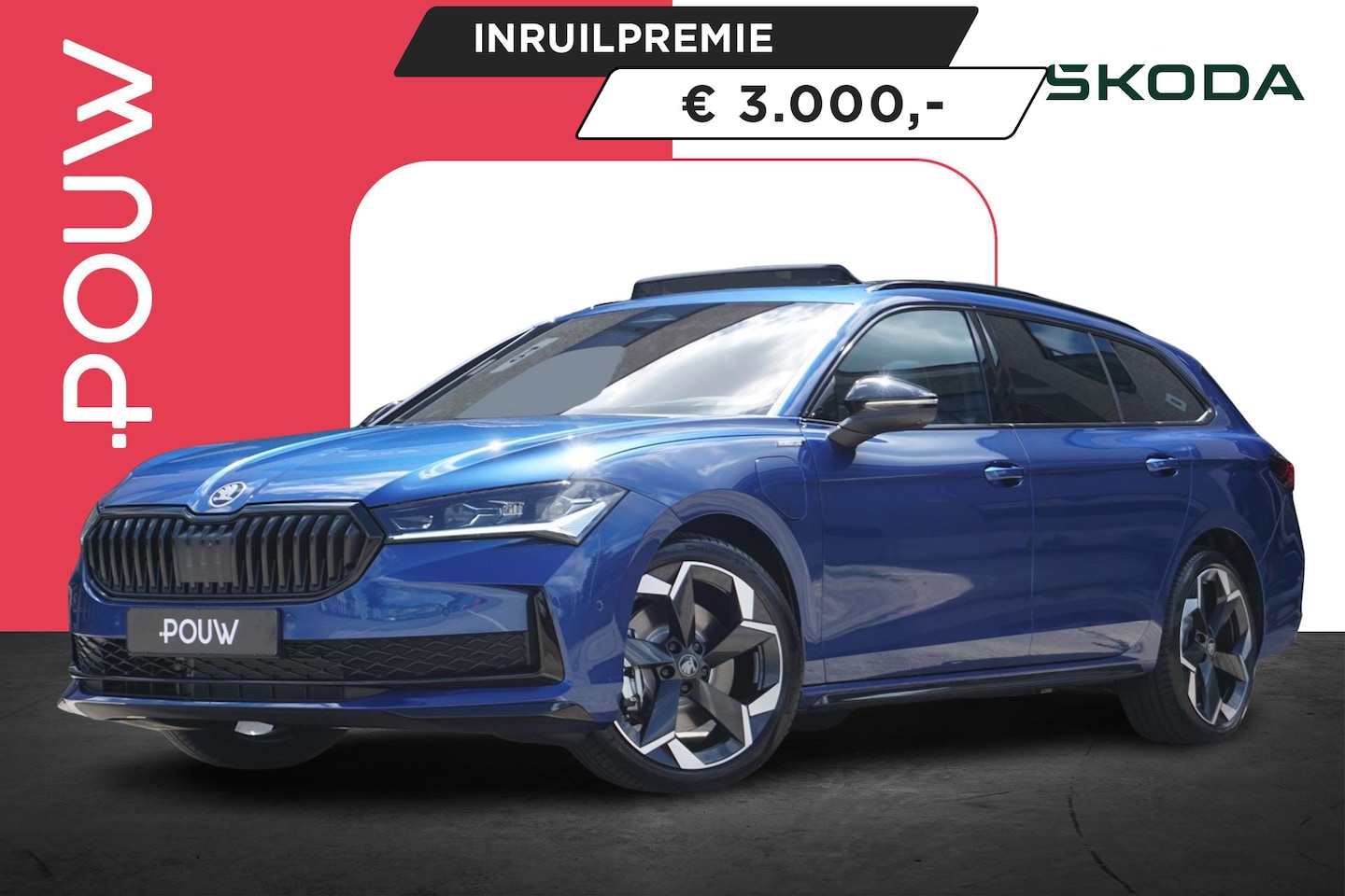 Skoda Superb Combi - 1.5 TSI 204pk PHEV DSG Sportline Business | CANTON Soundsyteem | Panoramadak | LMV 19'' - AutoWereld.nl