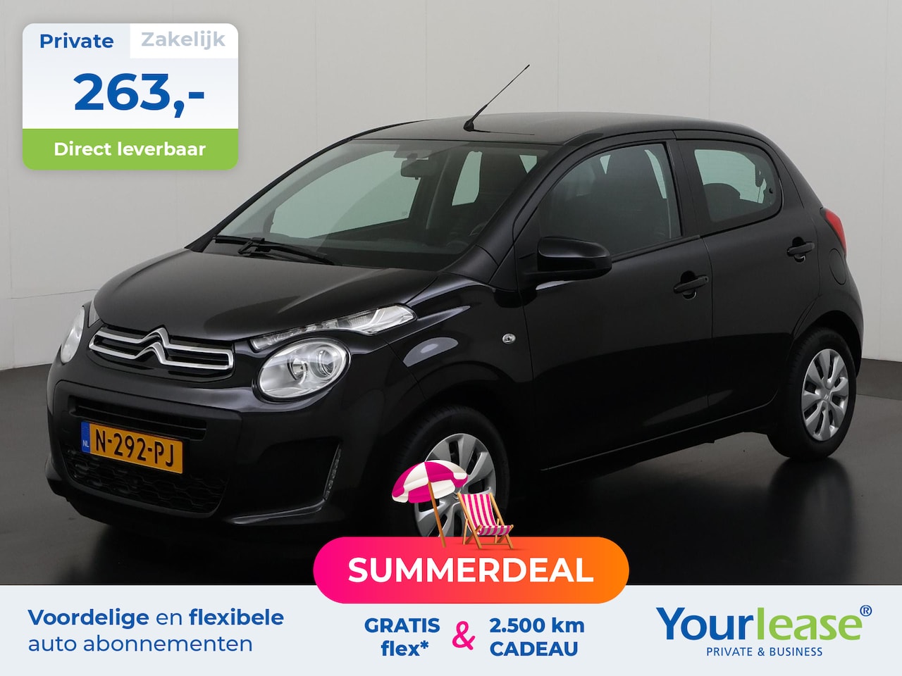 Citroën C1 - 1.0 VTi Feel | All-in 263,- Private Lease | Zondag Open! - AutoWereld.nl