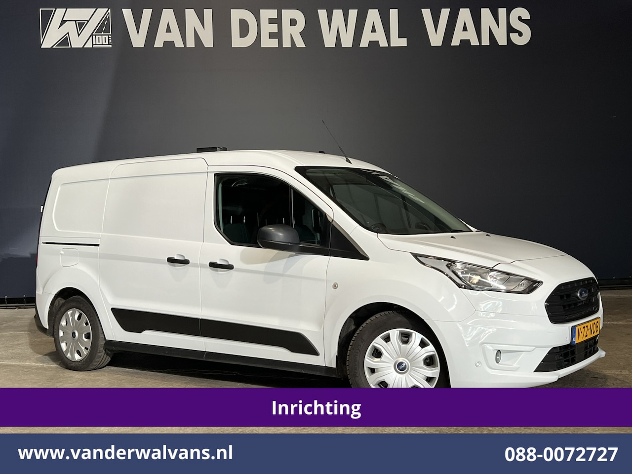 Ford Transit Connect - 1.5 EcoBlue 100pk L2H1 Inrichting Euro6 Airco | Camera | Navigatie | Android Auto | Cruise - AutoWereld.nl