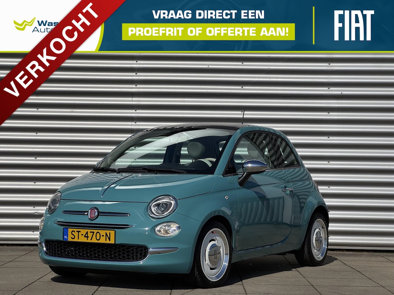 Fiat 500 - TwinAir 80pk Anniversario Panoramisch Dak | Navigatie | DAB | Carplay NL Auto - AutoWereld.nl