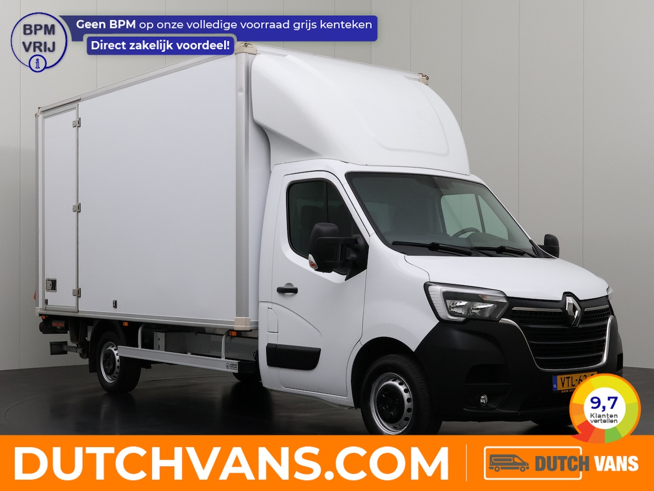 Renault Master - 2.3DCi 165PK Bakwagen+Laadklep | Navigatie | Airco | 3-Peroons | Dakspoiler | Zijdeur - AutoWereld.nl