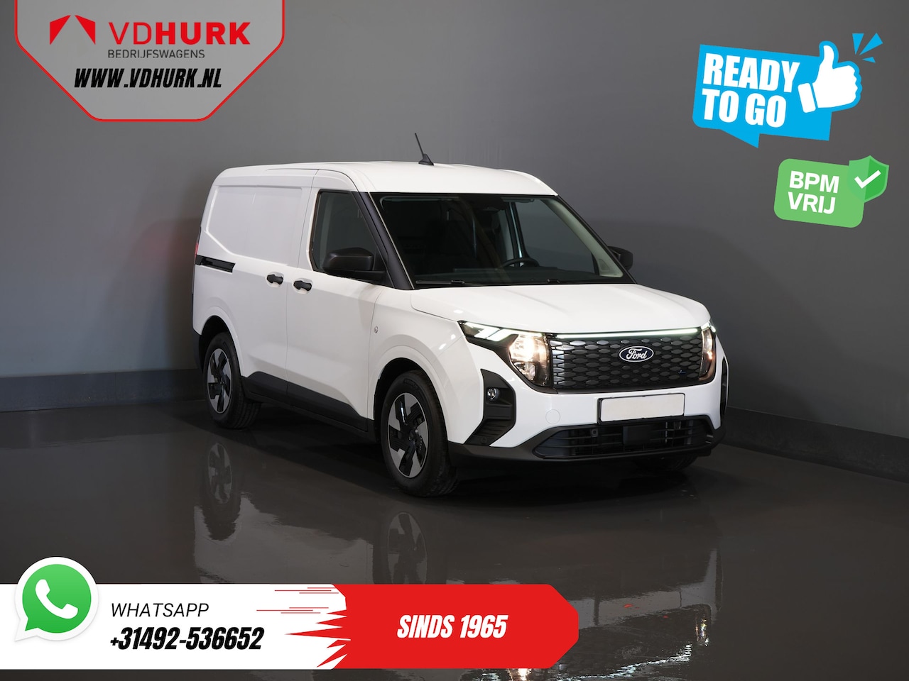 Ford Transit Courier - E-Transit 44 kWh 293km WLTP/ Snellader/ Stoelverw./ Stuurverw./ Carplay/ Camera/ PDC/ Clim - AutoWereld.nl