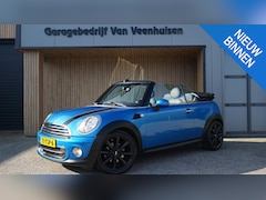 MINI Cabrio - Cooper 1.6 122 pk Chili Airco Cruise Stoelverw Leder *92904km* NL auto PDC 17 inch LM 2de