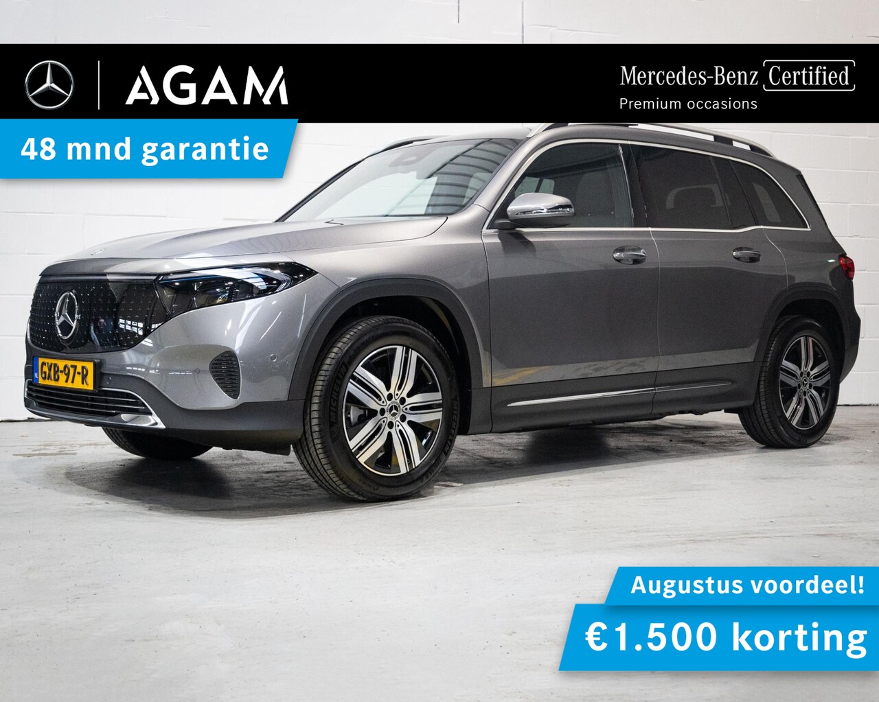 Mercedes-Benz EQB - 250+ Luxury Line 71 kWh Panorama dak - AutoWereld.nl