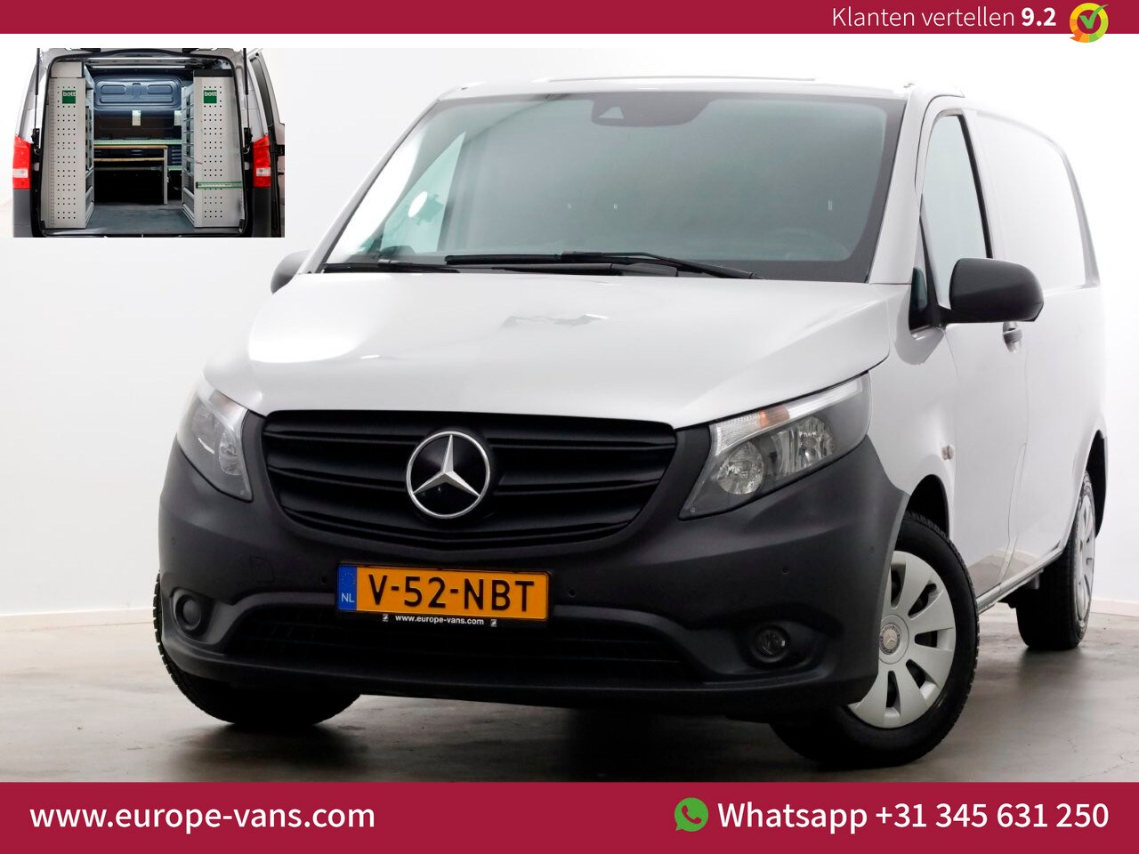 Mercedes-Benz Vito - 114 CDI 136pk RWD Compact 9G Automaat Camera/Navi/Inrichting 01-2022 - AutoWereld.nl
