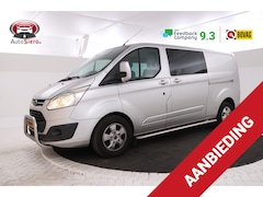 Ford Transit Custom - 290 2.2 TDCI L2H1 Limited DC Dubbel cabine, Leer, Trekhaak
