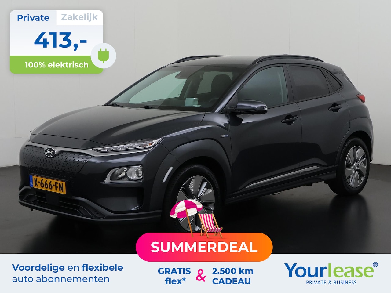 Hyundai Kona Electric - EV Fashion 64 kWh | All-in 413,- Private Lease | Zondag Open! - AutoWereld.nl