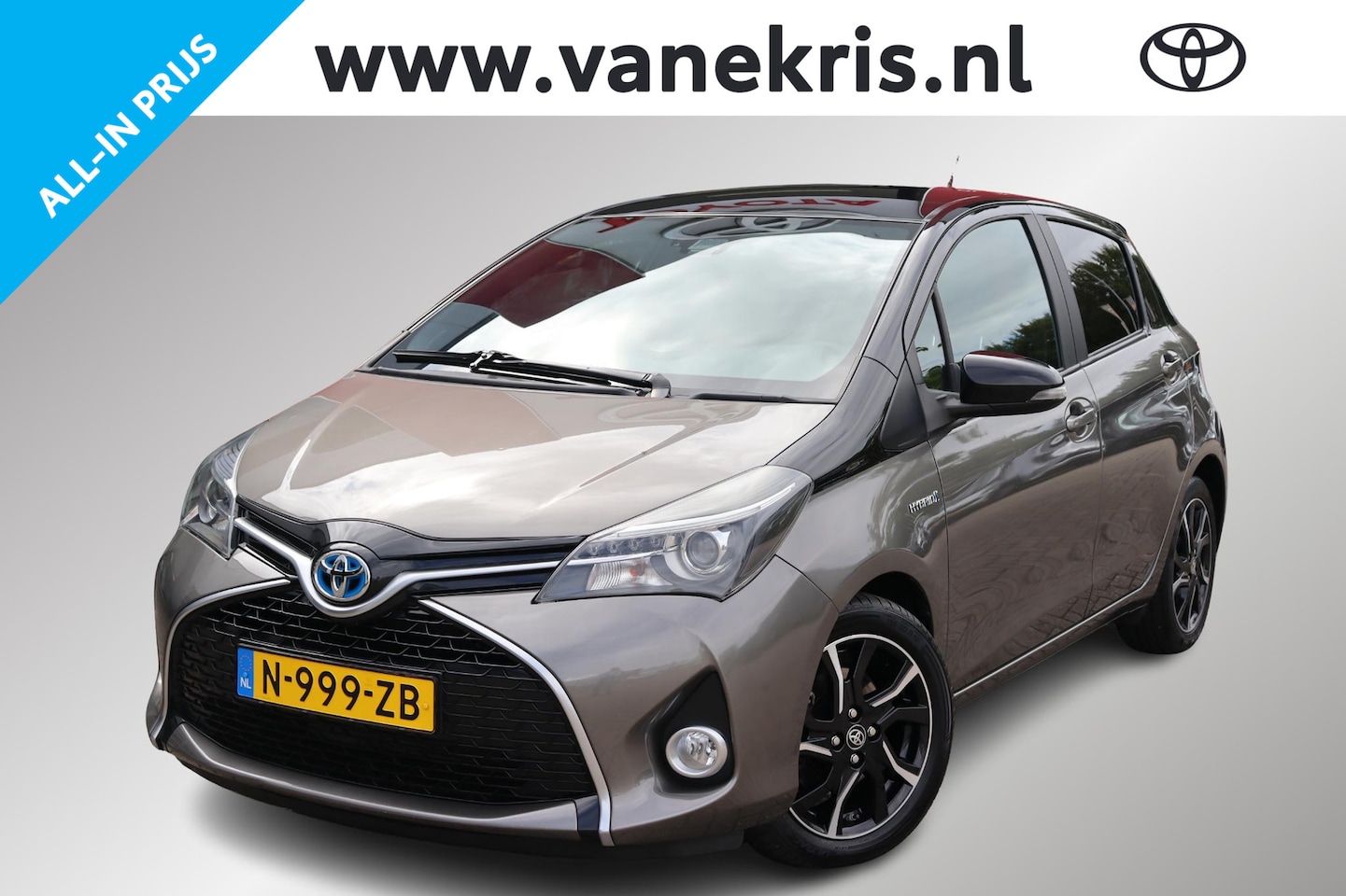 Toyota Yaris - 1.5 Hybrid Dynamic Bi-Tone 1.5 Hybrid Dynamic Bi-Tone ,Dealeronderhouden. - AutoWereld.nl