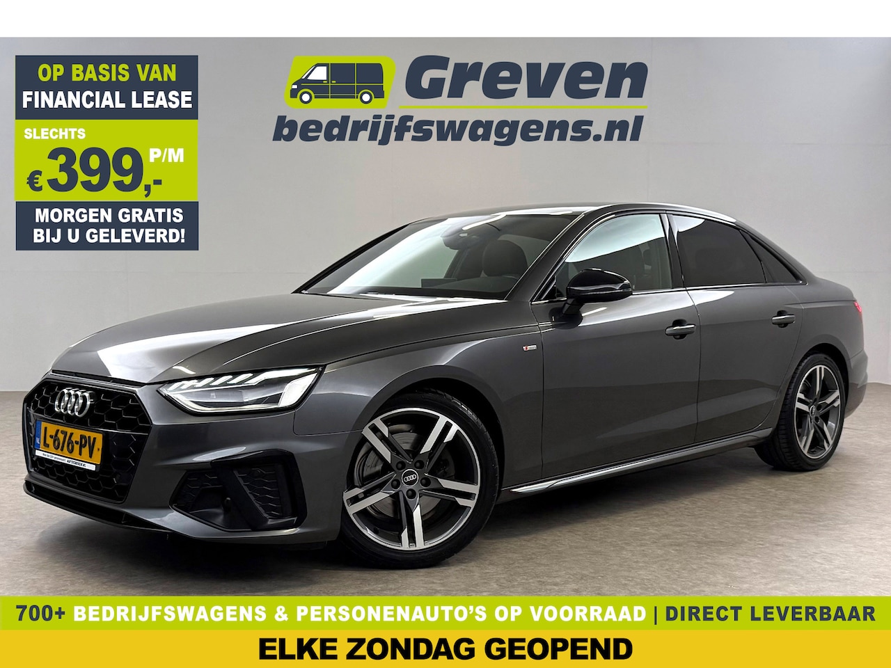 Audi A4 Limousine - 35 TFSI 150PK S-Line LED Virtual Sfeer Carplay Clima Cruise Navi PDC 18''LMV - AutoWereld.nl