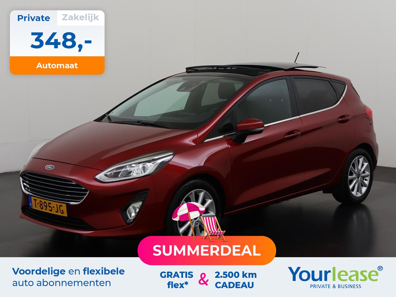 Ford Fiesta - 1.0 EcoBoost Titanium Automaat | All-in 348,- Private Lease | Zondag Open! - AutoWereld.nl