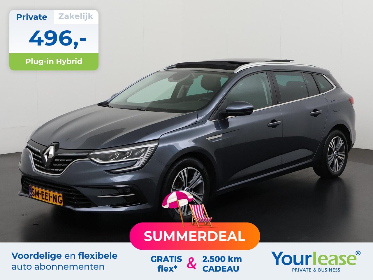 Renault Mégane E-Tech - Estate 1.6 Plug-In Hybrid Intens | All-in 496,- Private Lease | Zondag Open! - AutoWereld.nl