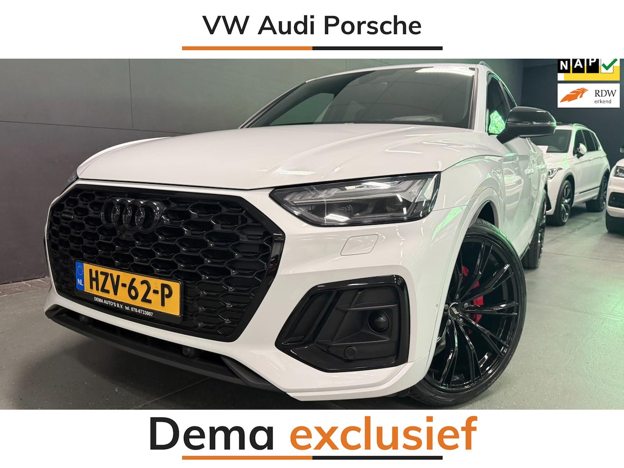 Audi Q5 SQ5 Sportback - 55 TFSI e 22'' BLACK-LINE 3XS-LINE RS-STOELEN 367PK NAVI/V-COCKPIT/DAB/CAM/H-UP/M-STOELEN/ - AutoWereld.nl