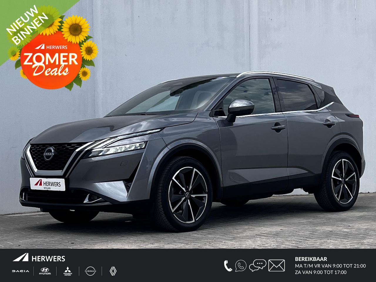 Nissan Qashqai - 1.3 MHEV Xtronic 158 Tekna Plus Automaat / Dealer onderhouden / Panorama dak / Cold Pack / - AutoWereld.nl