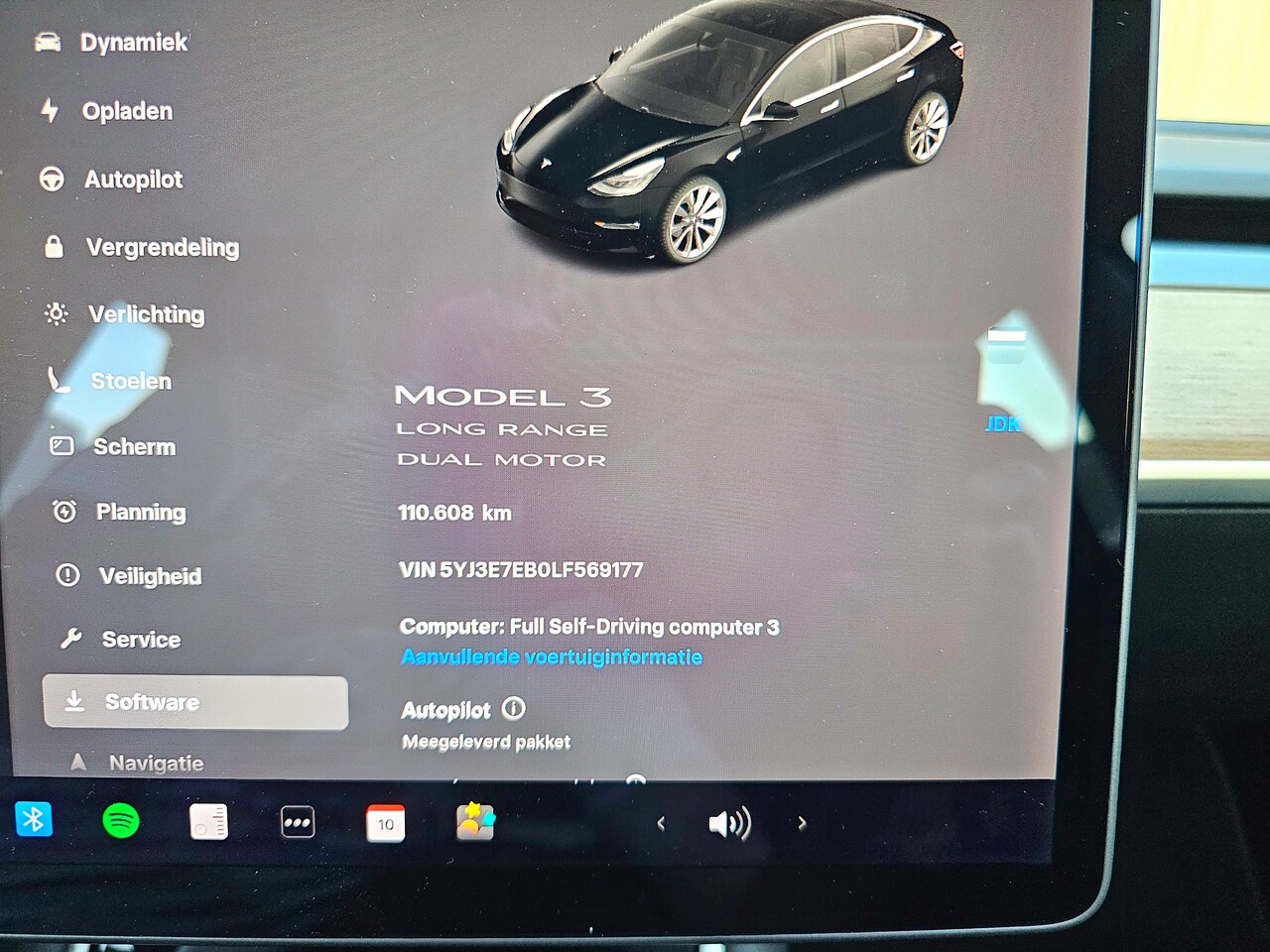 Tesla Model 3 - Long Range Panorama 19" lichtmetalen velgen