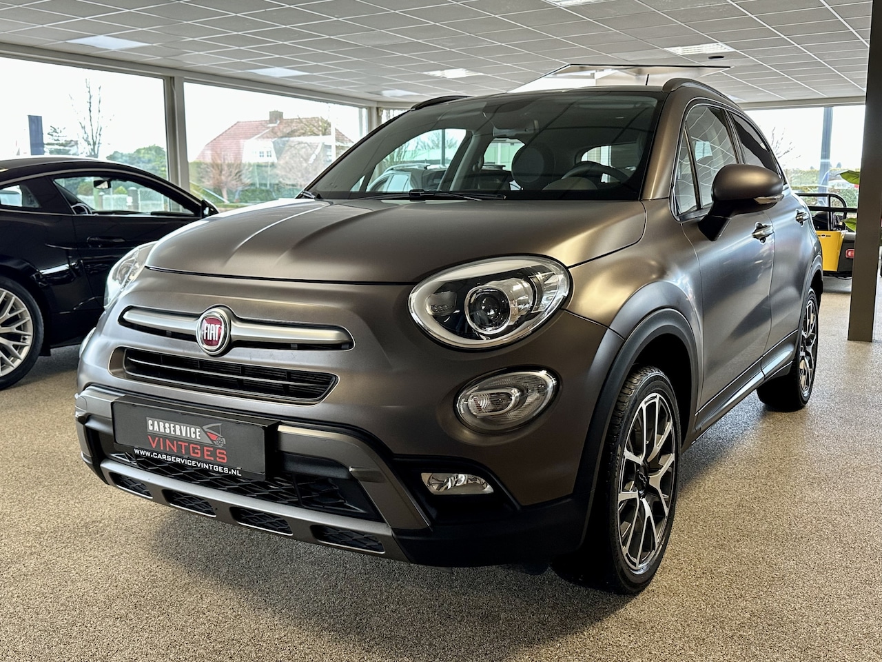 Fiat 500 X - 1.4 Turbo MultiAir Lounge H/leder, Navi, L/m velgen, Clima, Mat! - AutoWereld.nl