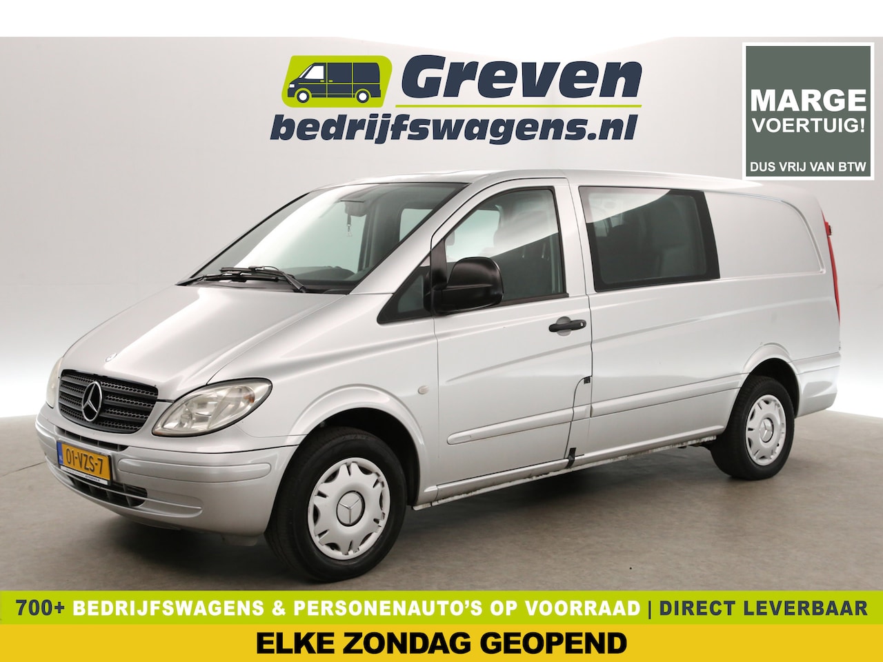 Mercedes-Benz Vito - CDI 320 Lang APK t/m 03-2026 | Marge Dubbele Cabine 5 Persoons Airco Camera Elektrpakket T - AutoWereld.nl