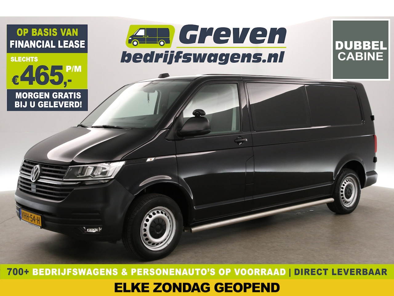 Volkswagen Transporter - 2.0 TDI L2H1 150PK | Dubbele Cabine | 5 Persoons | DSG Automaat Airco Camera Carplay Cruis - AutoWereld.nl
