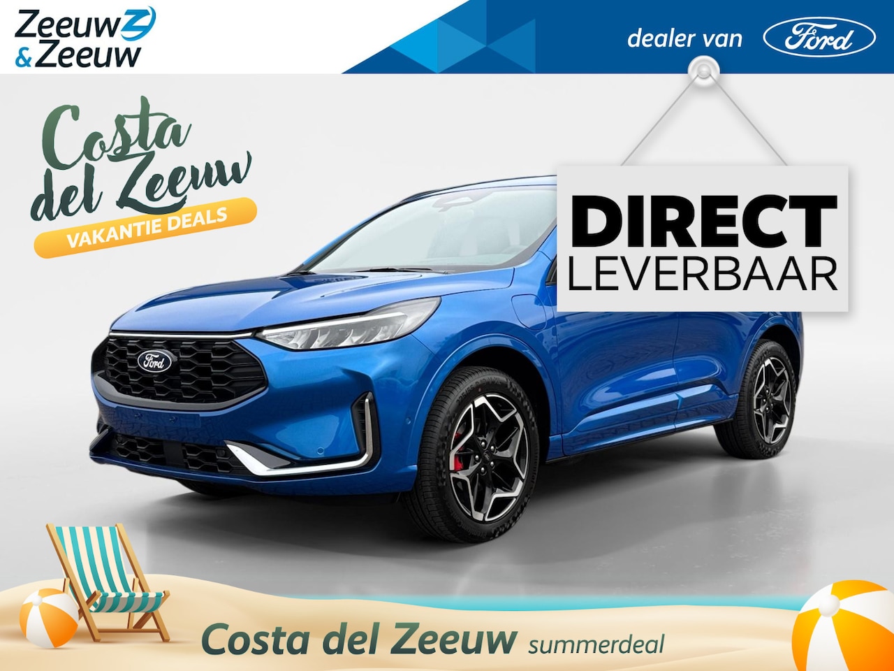 Ford Kuga - 2.5 PHEV ST-Line X | 19 inch Alloy Wielen | Verwarmbare voorstoelen | voorruitverwarming | - AutoWereld.nl