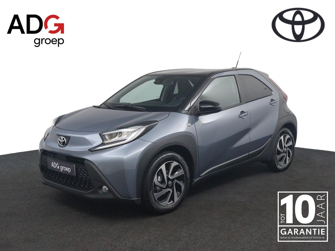 Toyota Aygo X - 1.0 VVT-i MT Pulse | Nieuwe Auto | Direct Leverbaar | Persian Salt Metallic/ Zwart Dak | - AutoWereld.nl