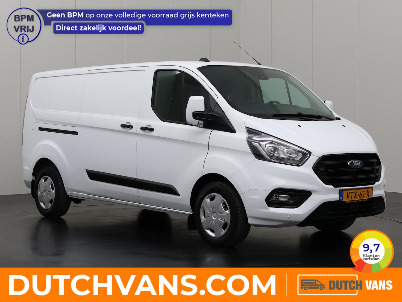 Ford Transit Custom - 2.0TDCi 130PK Lang Business | Navigatie | Camera | Airco | Cruise | 3-Persoons | Betimmeri - AutoWereld.nl