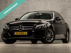 Mercedes-Benz C-klasse - 180 Sport 157Pk Automaat (NAVIGATIE, CAMERA, LEDER, GETINT GLAS, STOELVERWARMING, SPORTSTO