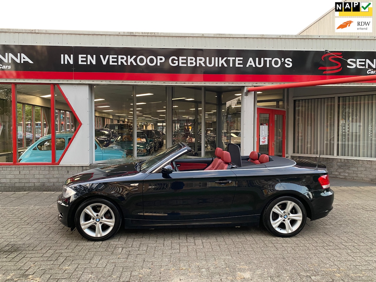 BMW 1-serie Cabrio - 120i Cabriolet - NAP - Rood Leder - Inr M - AutoWereld.nl