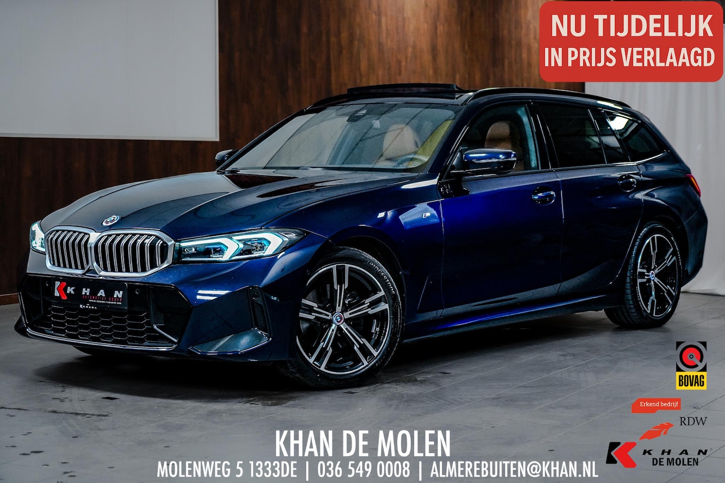 BMW 3-serie Touring - 320i High Executive BTW|M-sport |Pano|Memor|Head-Up|Trekhaak - AutoWereld.nl