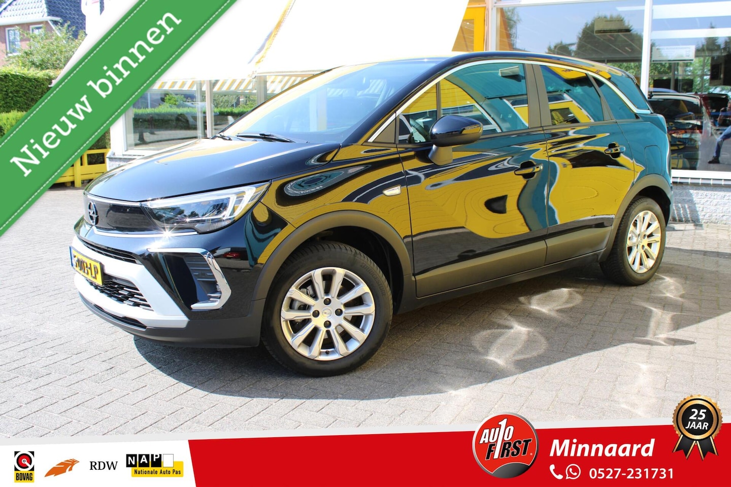 Opel Crossland - 1.2 Turbo Elegance Automaat, Navi, Stoel en stuur verw, Camera, Trekhaak. - AutoWereld.nl