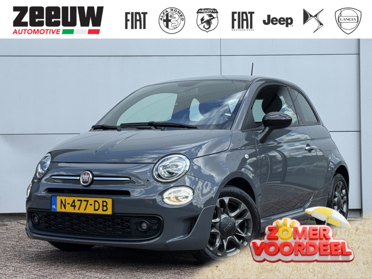 Fiat 500 - 1.0 Hybrid 70 PK Sport | Carplay | Cruise | BTW | 15" - AutoWereld.nl