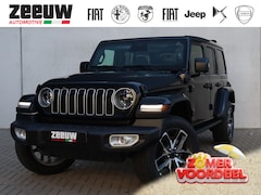 Jeep Wrangler Unlimited - 4xe 380 PK Sahara | Schuifdak | Leder | Camera | Navi | 20"