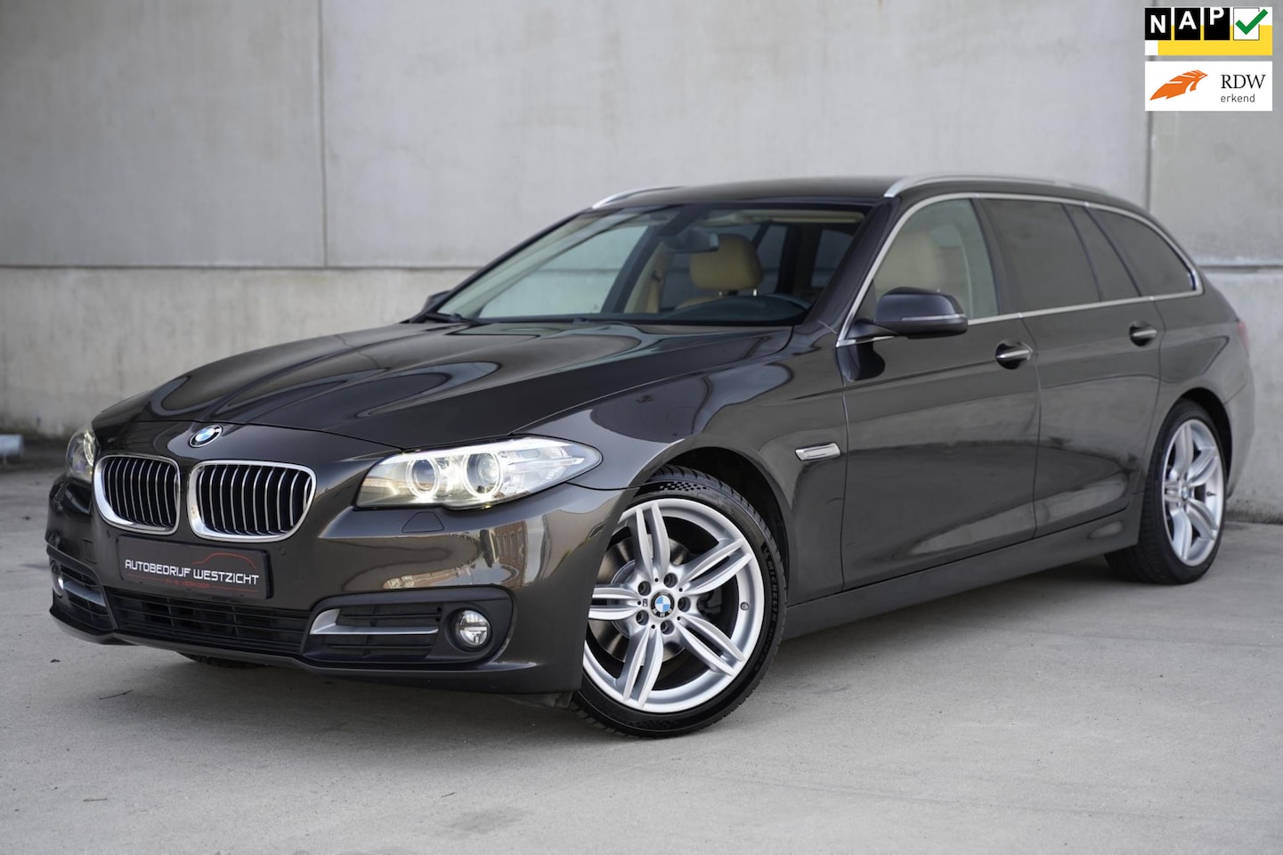 BMW 5-serie Touring - 520i Executive Automaat, Leder, Trekhaak - AutoWereld.nl