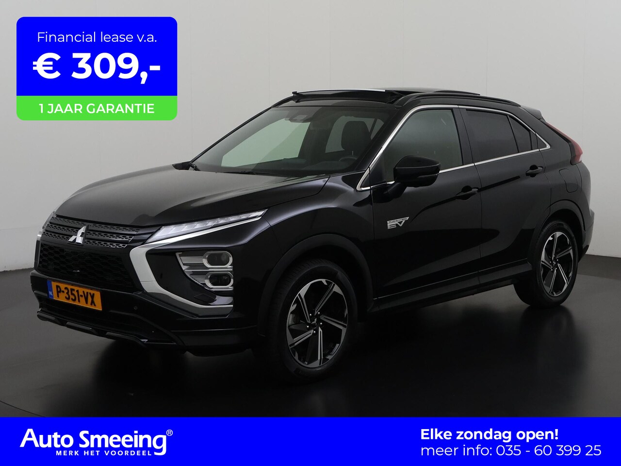 Mitsubishi Eclipse Cross - 2.4 PHEV Instyle | Trekhaak | Schuifdak | Leder | Zondag Open! - AutoWereld.nl