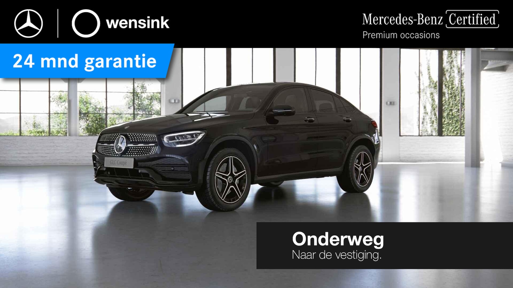 Mercedes-Benz GLC-klasse Coupé - 300e 4MATIC Business Solution AMG | Night | Panoramadak | 360 graden camera | Stoelverwarm - AutoWereld.nl