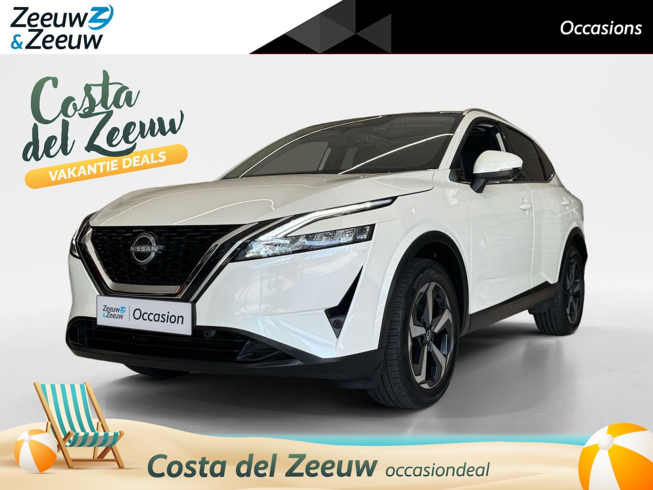Nissan Qashqai - 1.3 MHEV Xtronic N-Connecta | Airco | Navi | Camera | Trekhaak | AUTOMAAT| - AutoWereld.nl