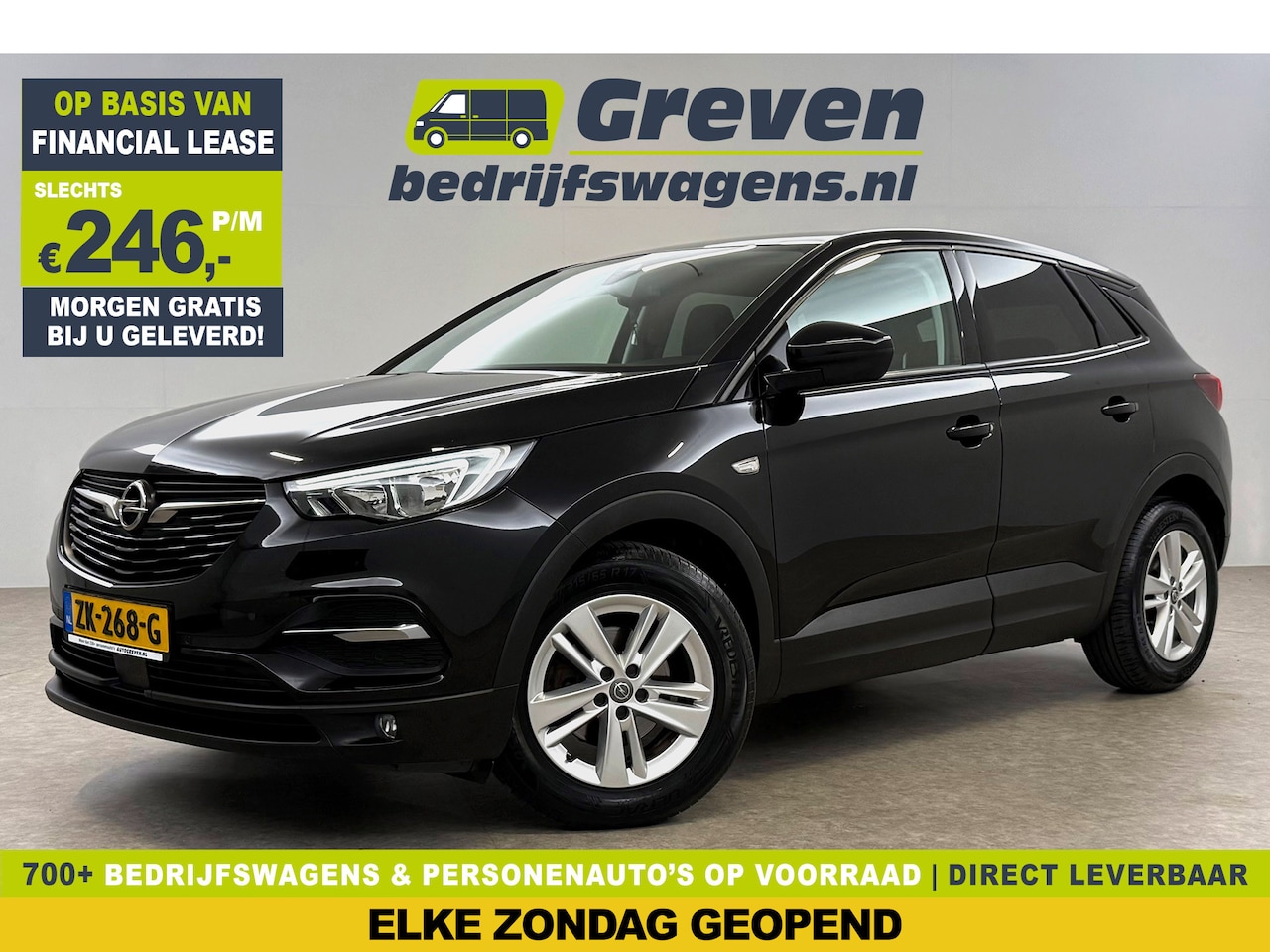 Opel Grandland X - 1.2 Turbo Business Executive Clima Carplay LED Navi Cruise PDC 17"LMV Stoel/Stuurverwarmin - AutoWereld.nl