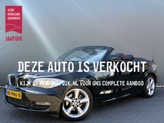 BMW 1-serie Cabrio - BWJ 2009 118i 143 PK High Executive CRUISE / CLIMA / STOELVERW. / HALF LEDER / LMV