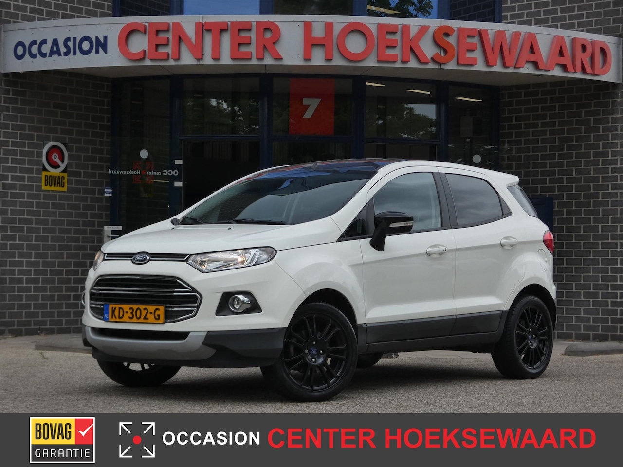 Ford EcoSport - 1.0 EcoBoost 125pk Titanium White/Black Edition | Afn. Trekhaak | Half-Leder | Stoelverw. - AutoWereld.nl