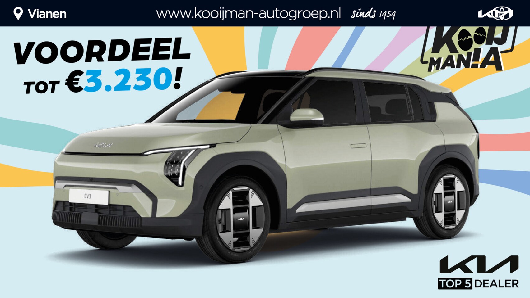 Kia EV3 - Plus 81.4 kWh €39.965,- RIJKLAAR! Nu €3.230,- voordeel! Meerdere kleuren en uitvoeringen l - AutoWereld.nl