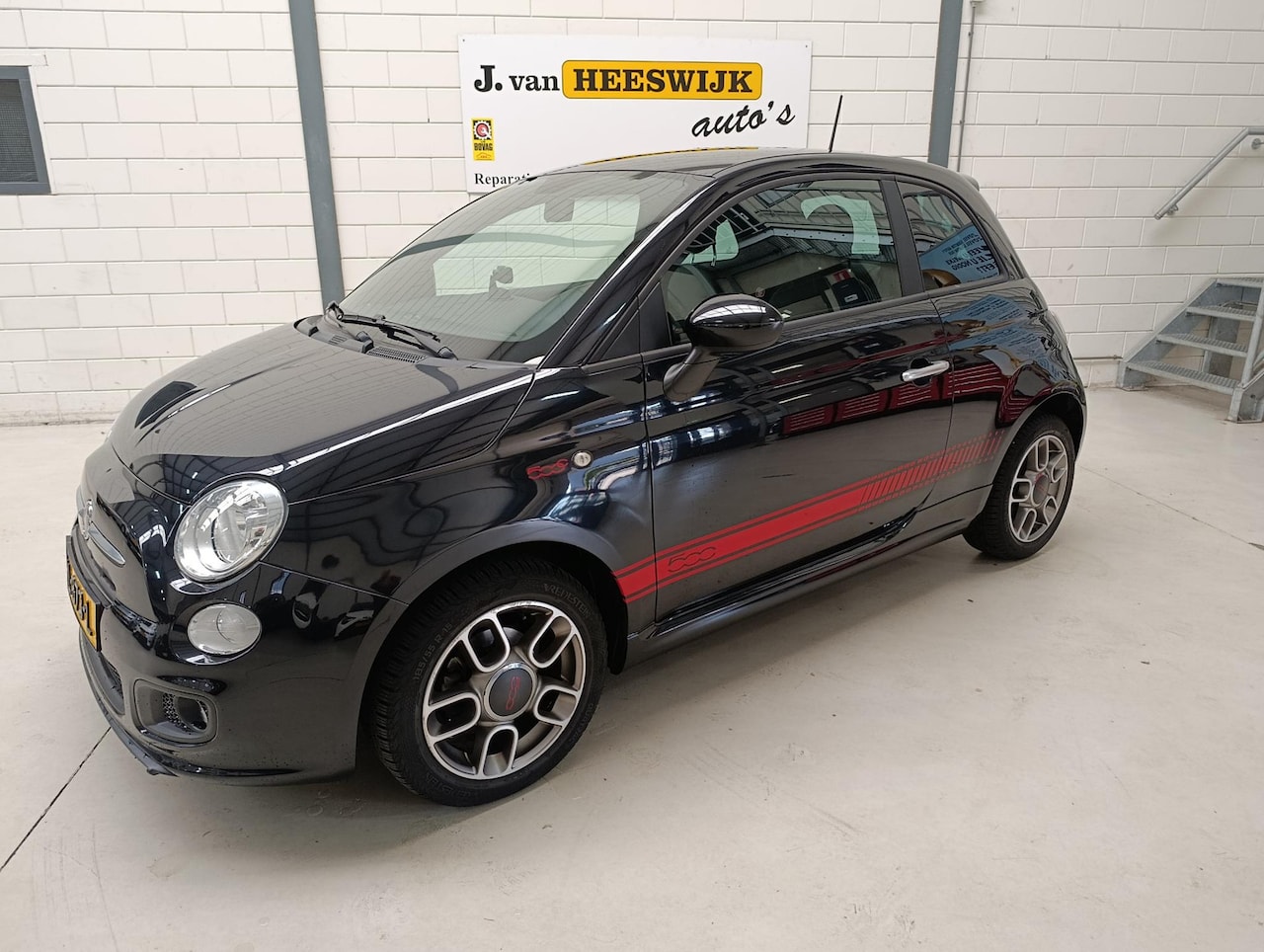 Fiat 500 - 1.2 Sport Airco | Lmv | Cv op afstand | Mooie auto !!!! - AutoWereld.nl