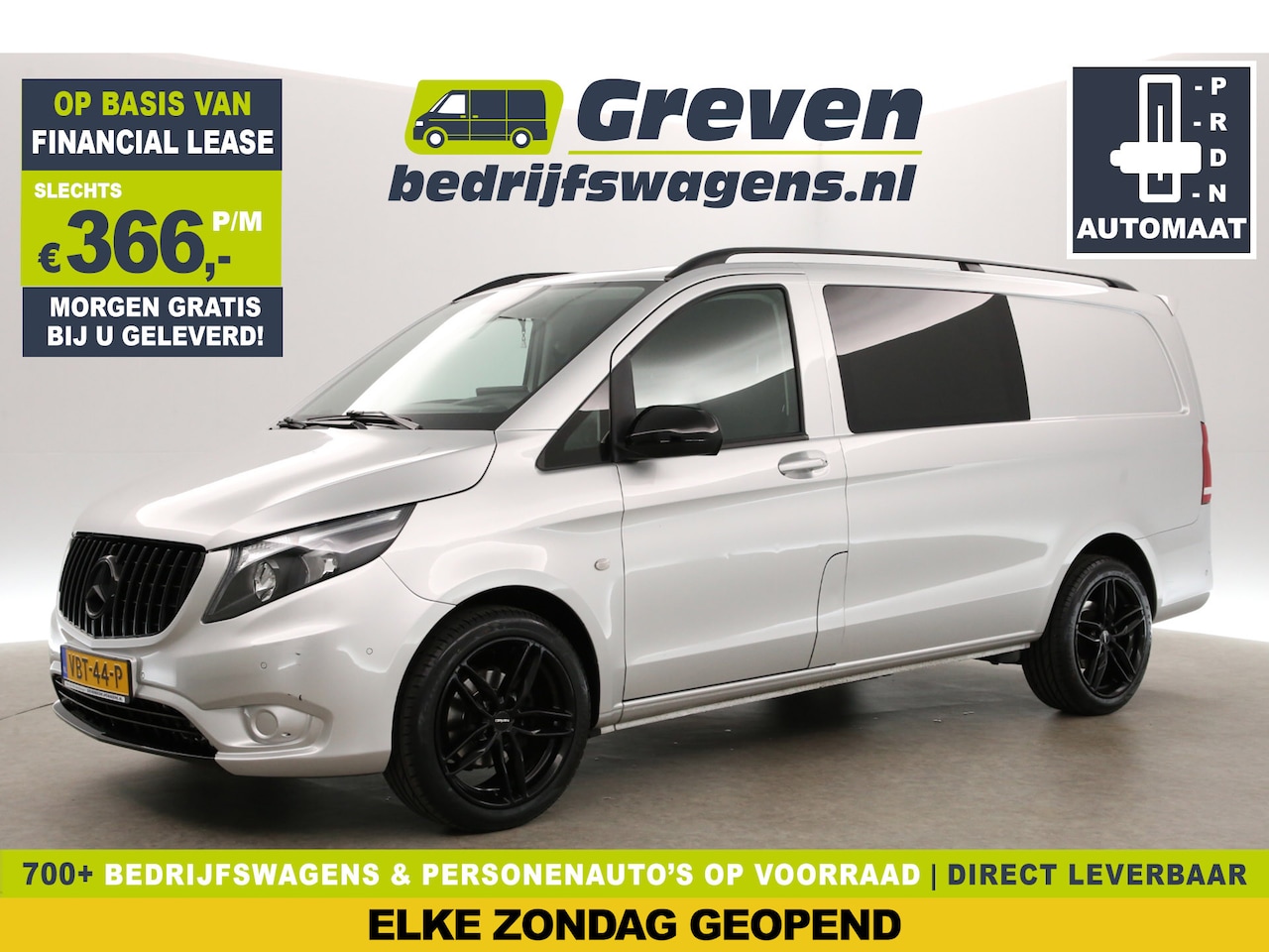 Mercedes-Benz Vito - 114 CDI Lang Automaat Camera Carplay LED Leder Airco Cruise Trekhaak PDC 19"LMV - AutoWereld.nl