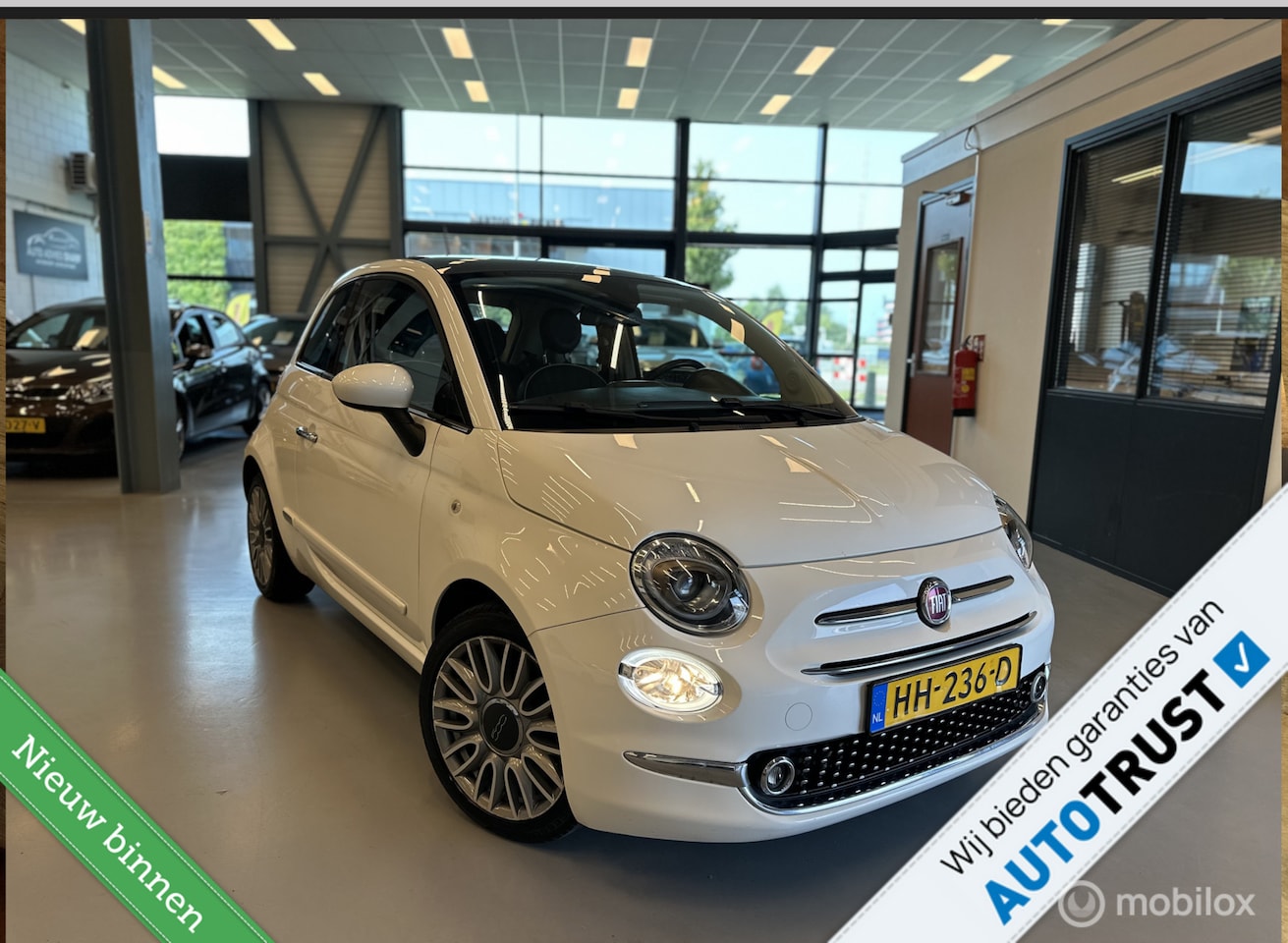 Fiat 500 - 0.9 TwinAir Turbo Lounge |Navi|Pano-Dak|Climate|NAP - AutoWereld.nl