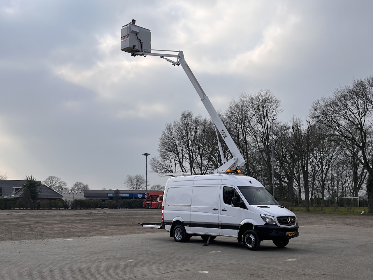 Mercedes-Benz Sprinter - 516 160pk Hoogwerker 13 meter Euro 6 Pto Omvormer Verkeersbord Bedieningspaneel Kastinrich - AutoWereld.nl