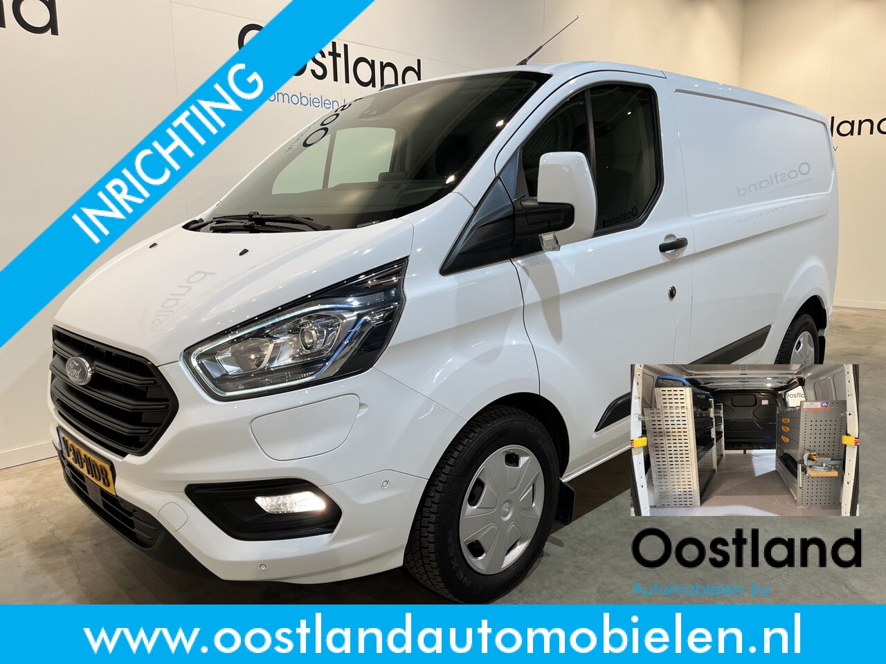Ford Transit Custom - 340 1.0 EcoBoost L1H1 PHEV Trend Automaat / Euro 6 / Servicebus / Sortimo Inrichting /  Ai - AutoWereld.nl