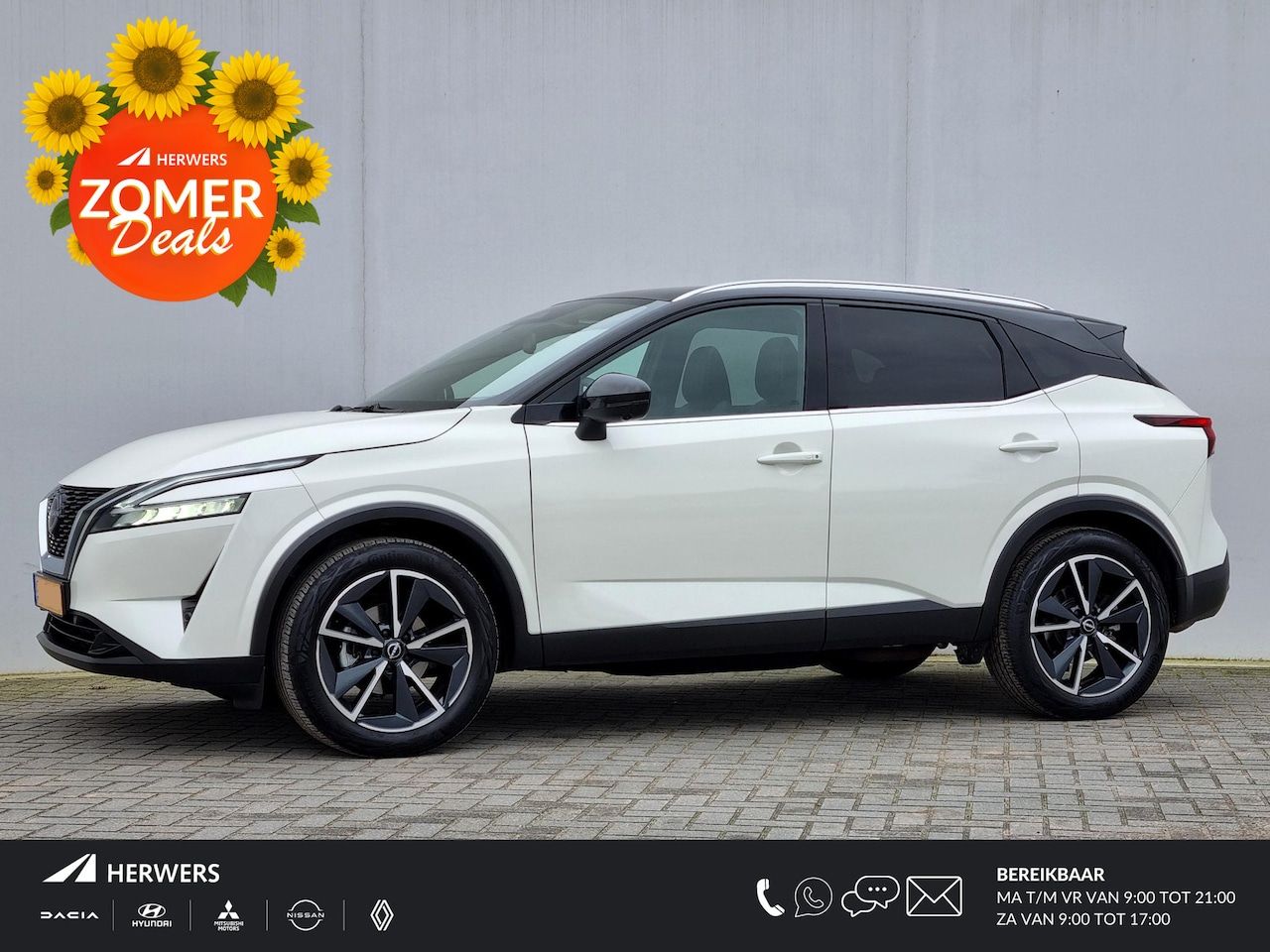 Nissan Qashqai - 1.3 MHEV Tekna / Trekhaak (1400 KG) / Panoramadak / Stoelverwarming / Apple Carplay & Andr - AutoWereld.nl