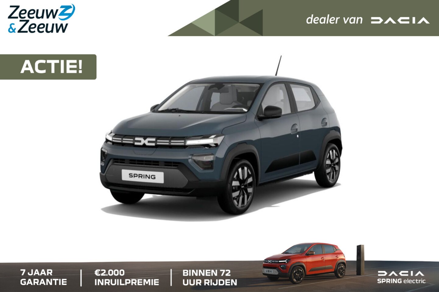Dacia Spring - (Z&Z Dacia Private Lease Actie v.a. € 249,-) Expression 65 | Wij maken graag een Private L - AutoWereld.nl