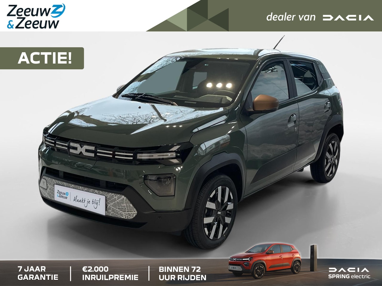Dacia Spring - Extreme 65 26.8 kWh | NU MET €2.000 EURO ZEEUW EN ZEEUW KORTING!! OF VANAF €199,- Per maan - AutoWereld.nl