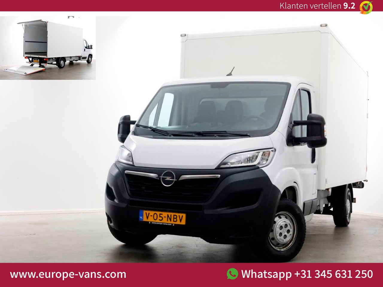 Opel Movano - 2.2D 140pk Bakwagen met laadklep 1060kg laadvermogen 08-2023 - AutoWereld.nl