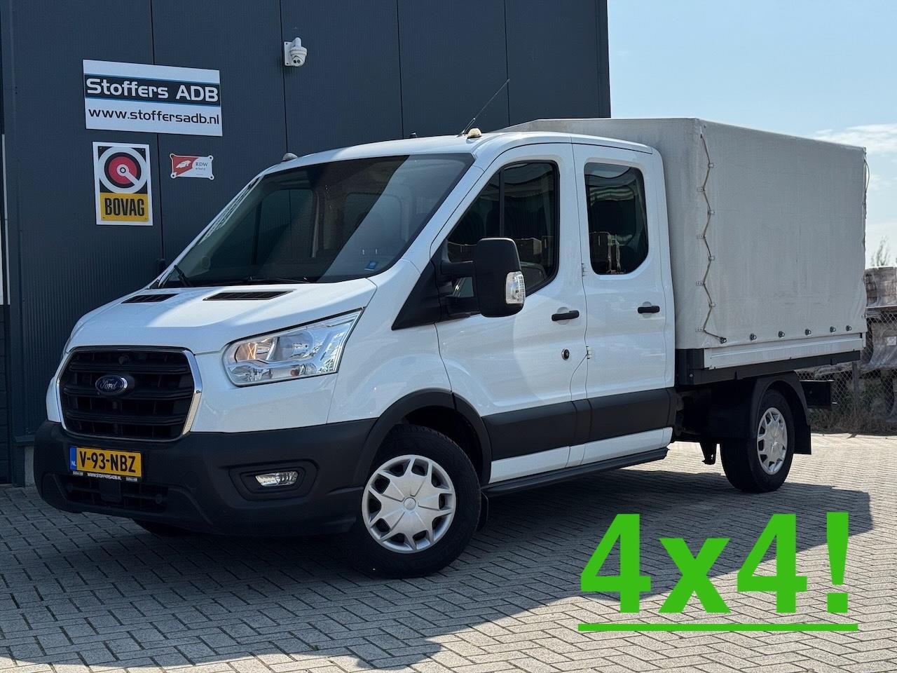 Ford Transit - 350 2.0 TDCI L2H1 DC 4WD | Huif | CarPlay | Navi | Cruise | 7-persoons | Vierwielaandrijvi - AutoWereld.nl
