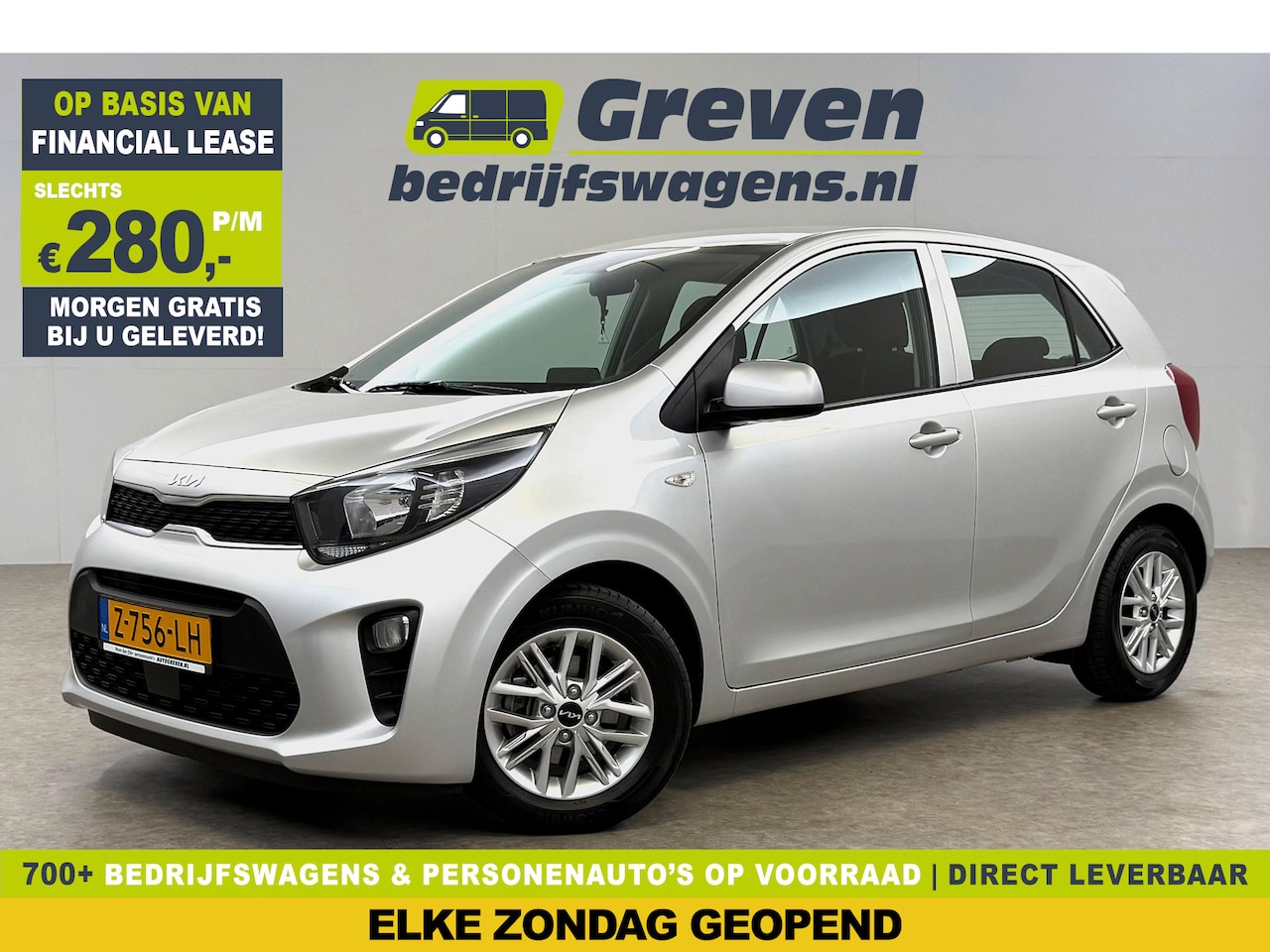 Kia Picanto - 1.0 DPi DynamicLine Camera Carplay Airco Cruise 14''LMV - AutoWereld.nl