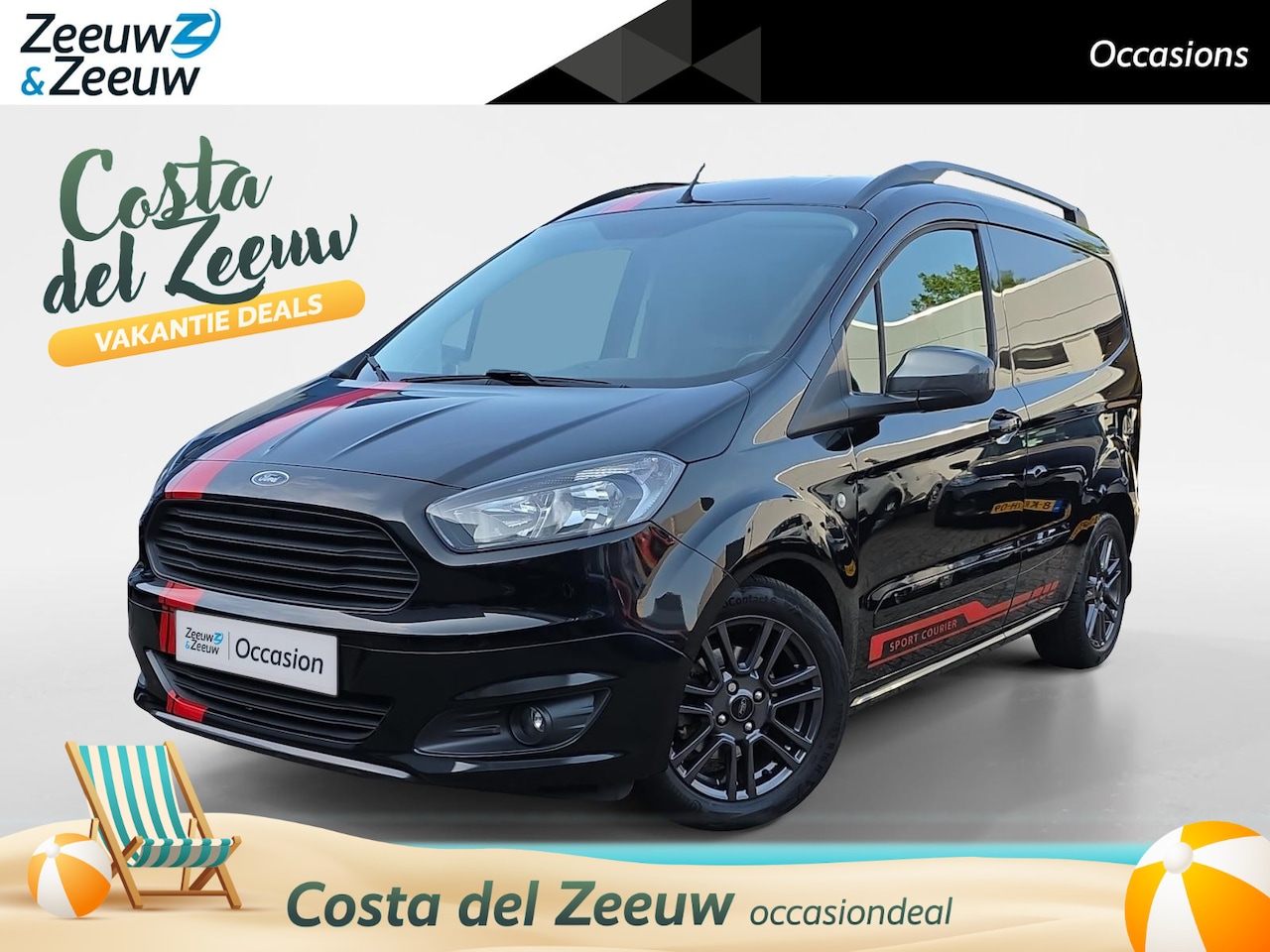 Ford Transit Courier - 1.5 TDCI Sport | Lage kilometers! | Achteruitrijcamera | Navigatie | Airco | Automatische - AutoWereld.nl